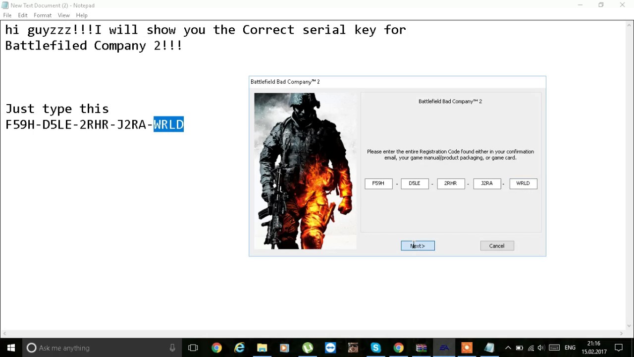 Battlefield 2 cd key