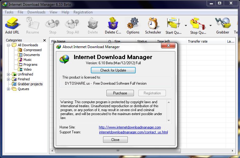Internet Download Manager 6.06 Beta Serial Key